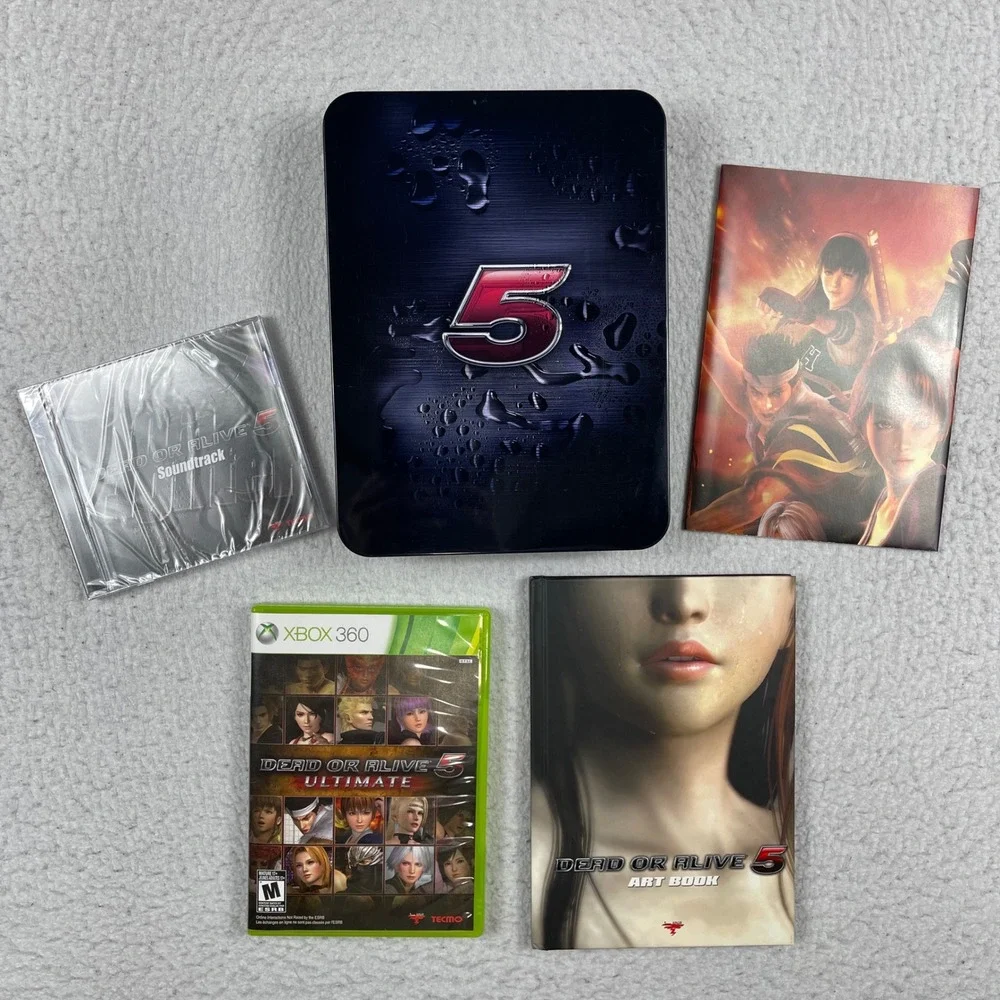 Tecmo Koei Dead or Alive 5 Ultimate Xbox 360 OS Collector‎ Edition Steelbook Art